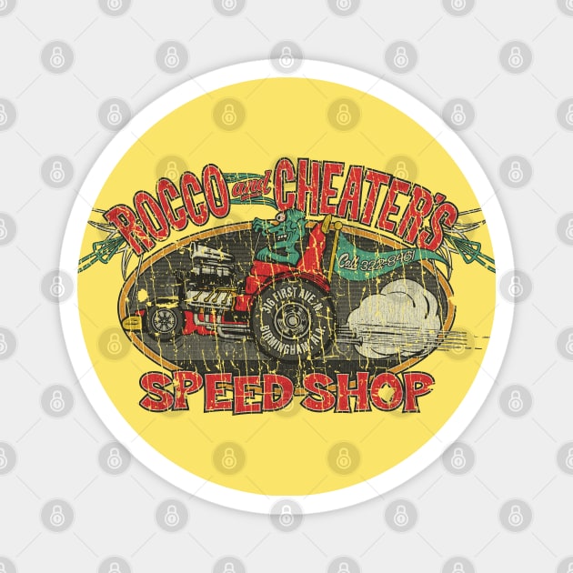 Rocco & Cheater's Speed Shop 1944 Magnet by JCD666